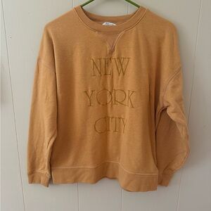 Aerie Gold Crewneck Sweater